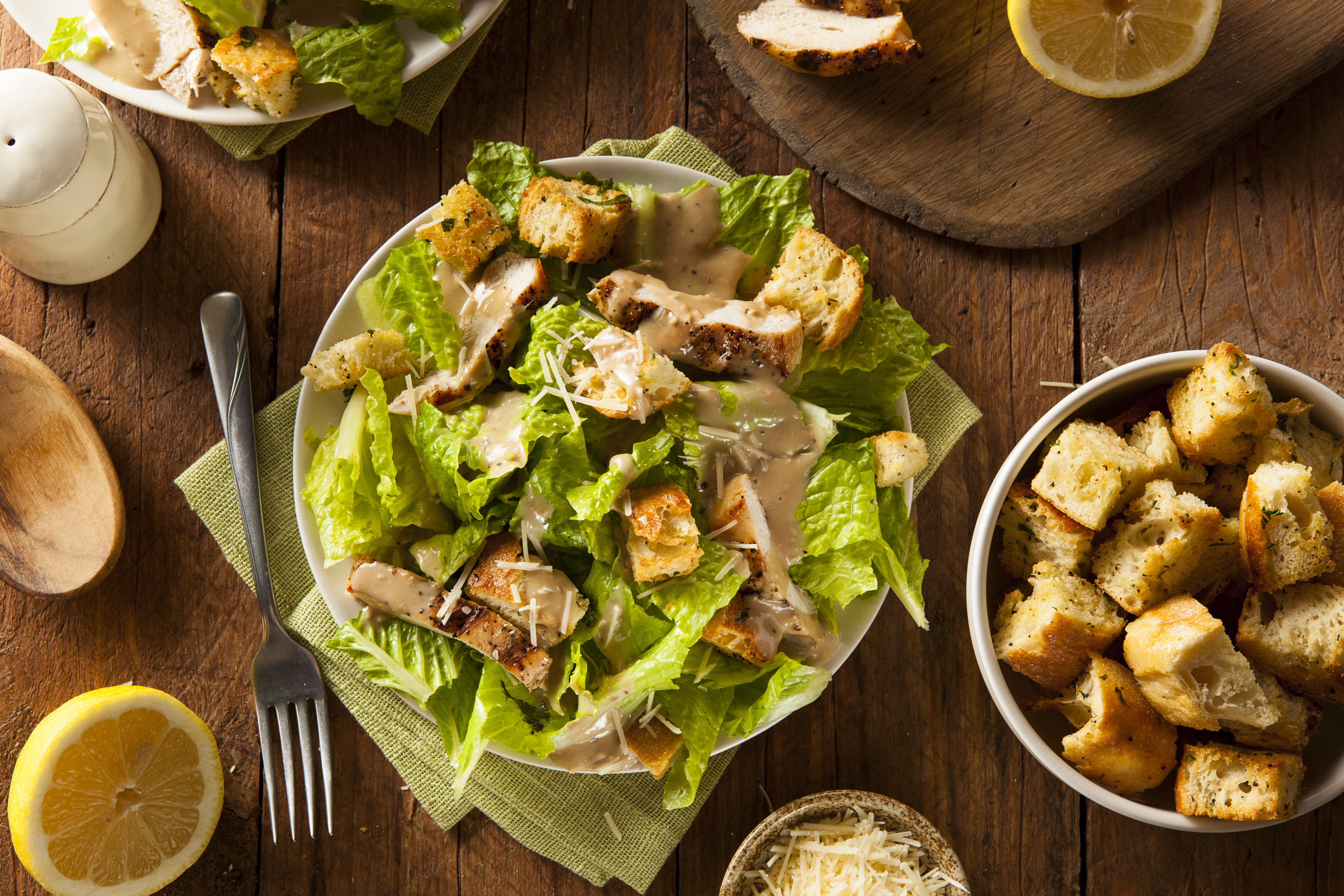Grilled Chicken Caesar Salad Bowl