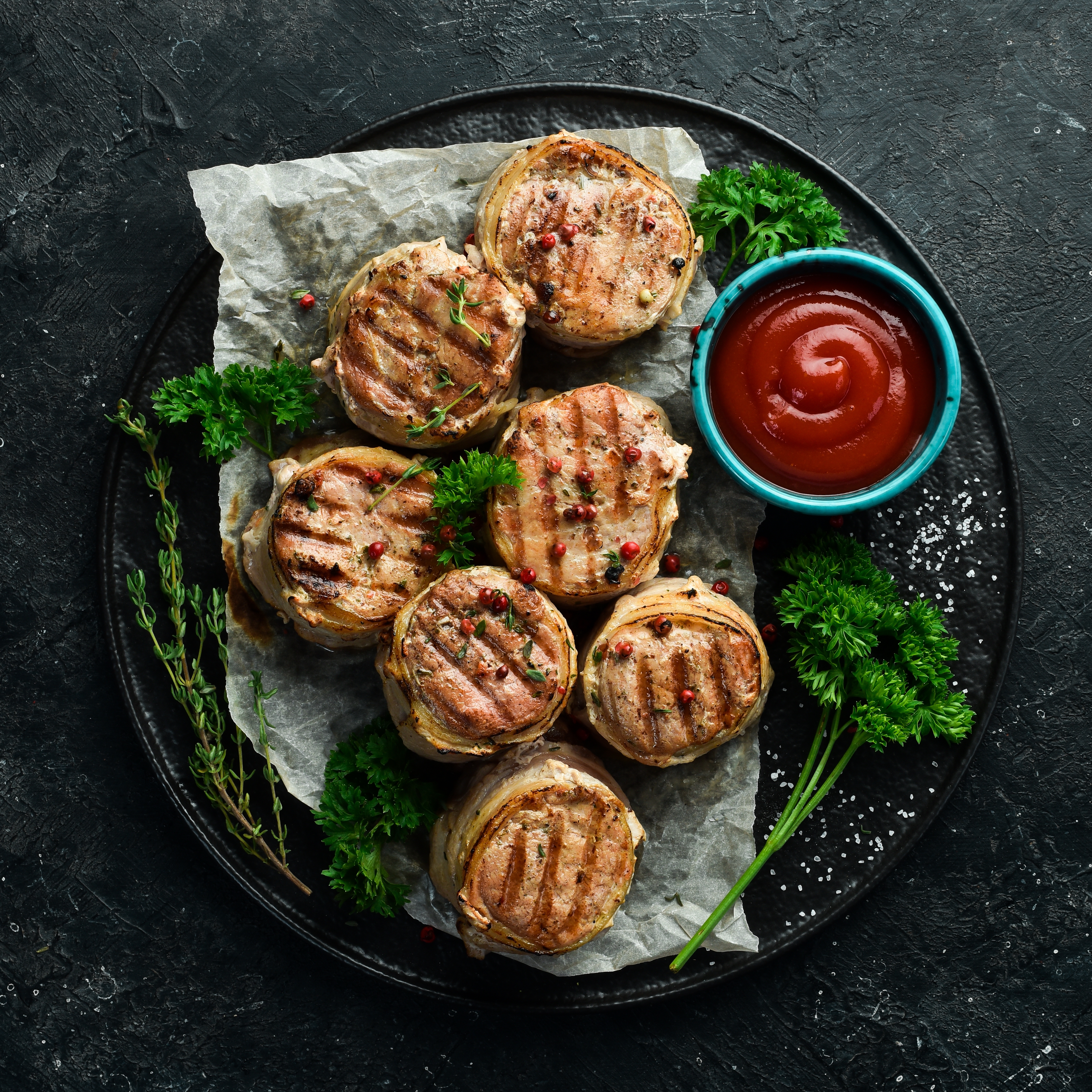 Pork Medallions in a Apple brandy cream sauce