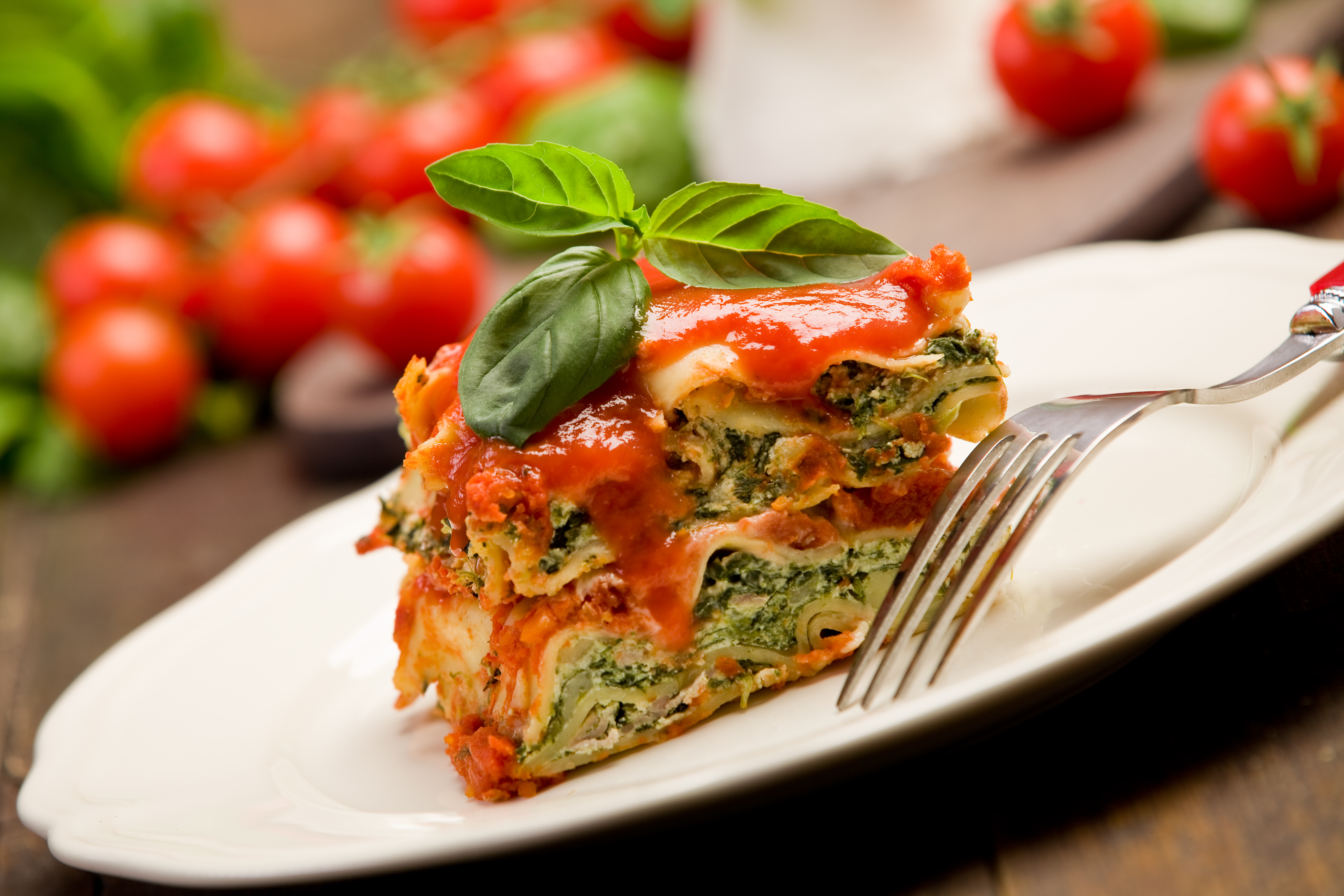 VEGETABLE, SPINACH & CHEESE LASAGNA